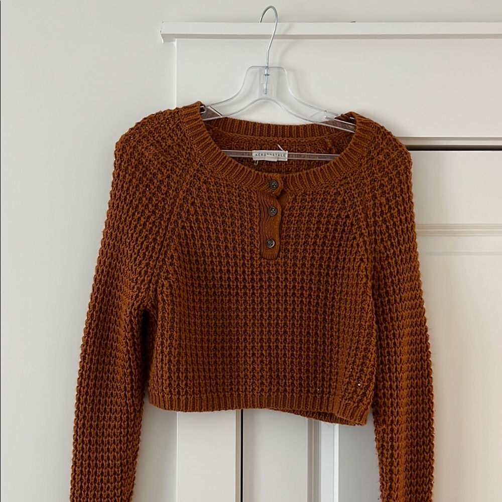 Chunky Knit Brown Sweater
